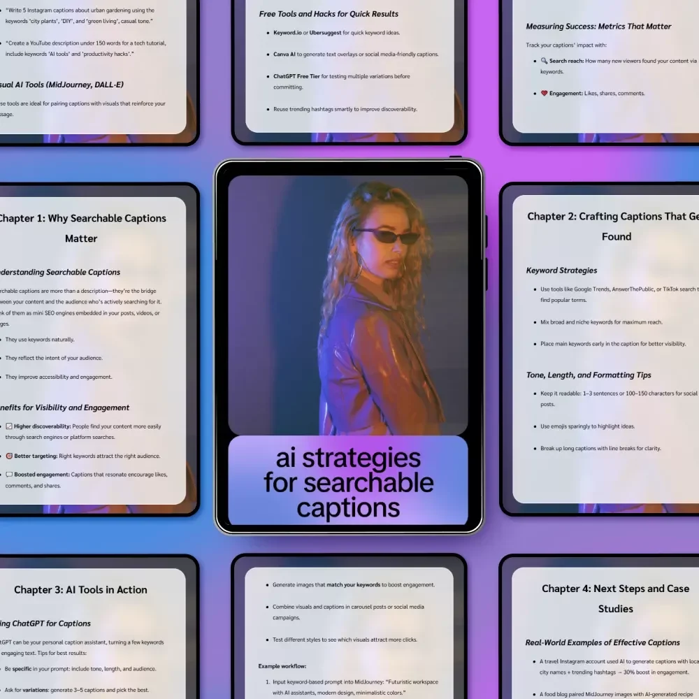 AI Strategies for Searchable Captions | Smart Guide to ai strategies for searchable captions, SEO-Friendly Social Media Text, AI Caption Writing for Creators & Brands