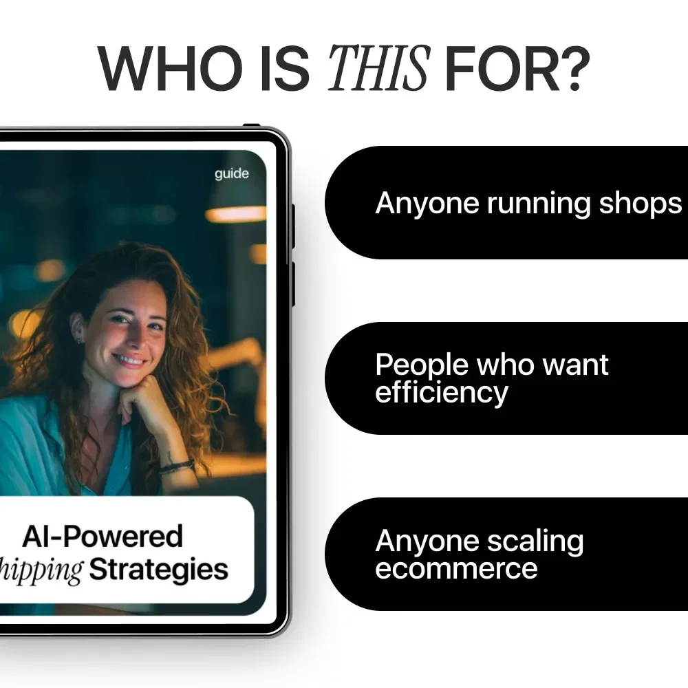 AI-Powered Shipping Strategies Guide | Digital Download for Smarter Logistics | AI for Creating Shipping Strategies | Ecommerce Shipping Optimization with AI