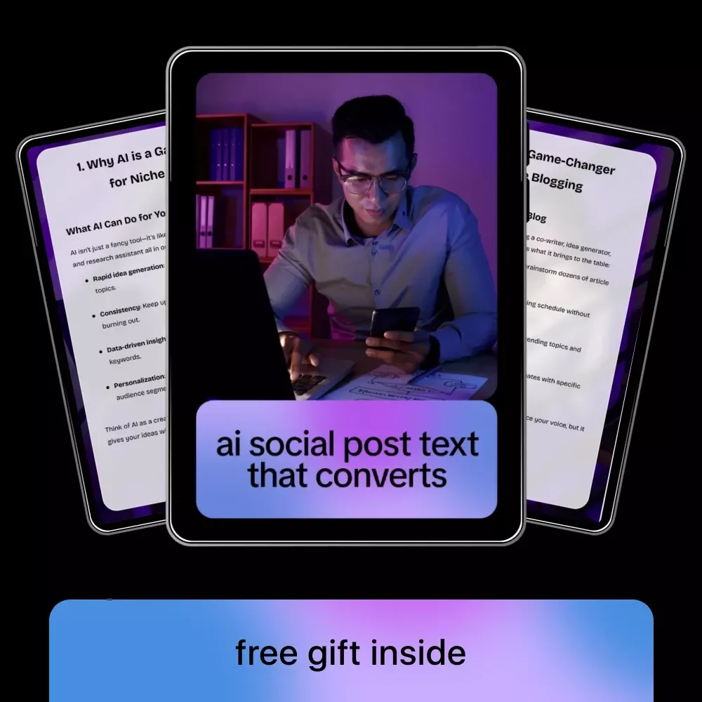 AI Social Post Text That Converts | Smart AI-Powered Social Media Copywriting Ebook for Engagement, Clicks & Sales