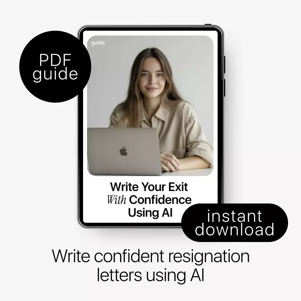 Write Your Exit With Confidence Using AI | Step-by-Step Guide on how to use ai to write a resignation letter Professionally & Calmly