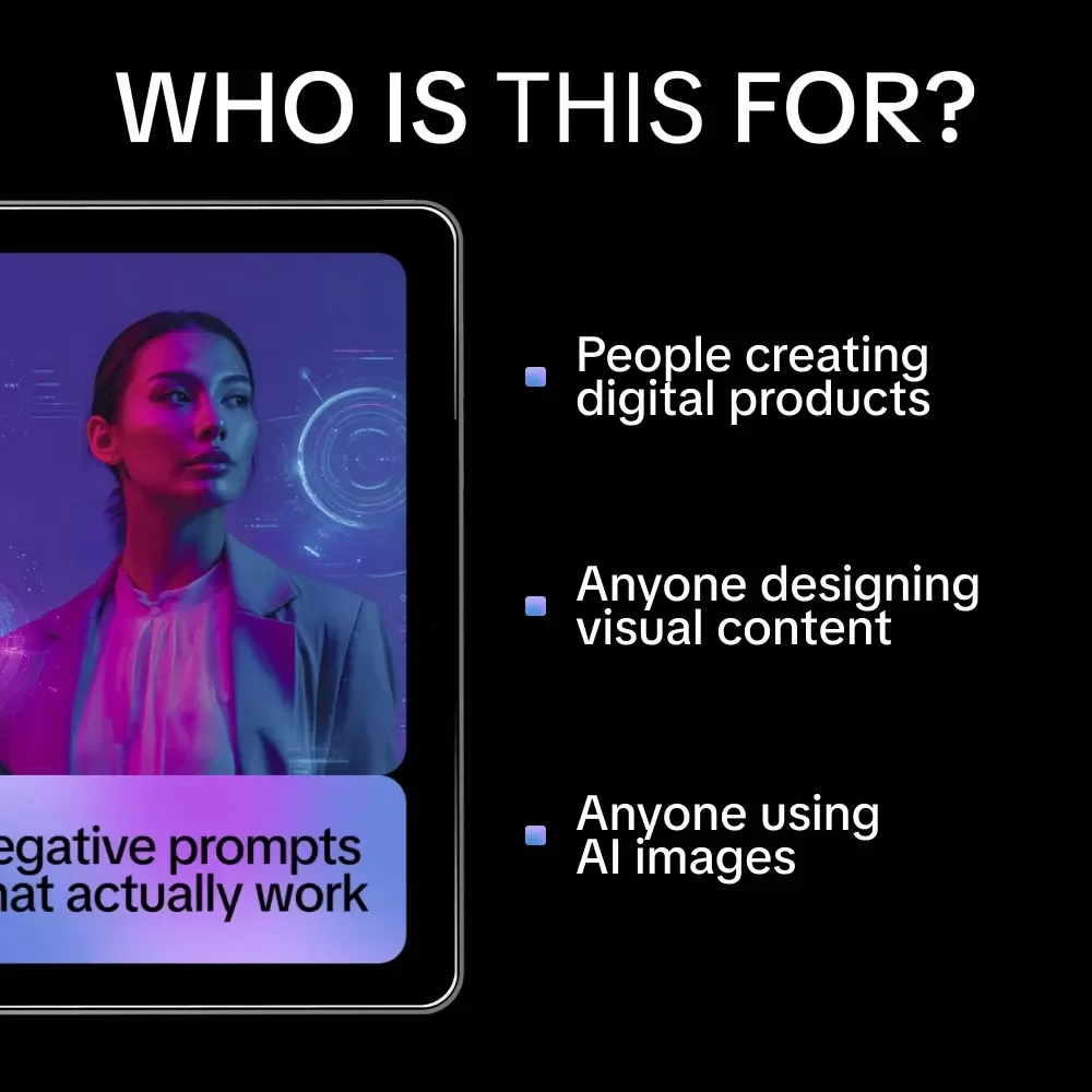 Negative Prompts That Actually Work – Practical eBook Guide to negative prompts in ai image generation for Clean, Consistent & Professional Visual Results