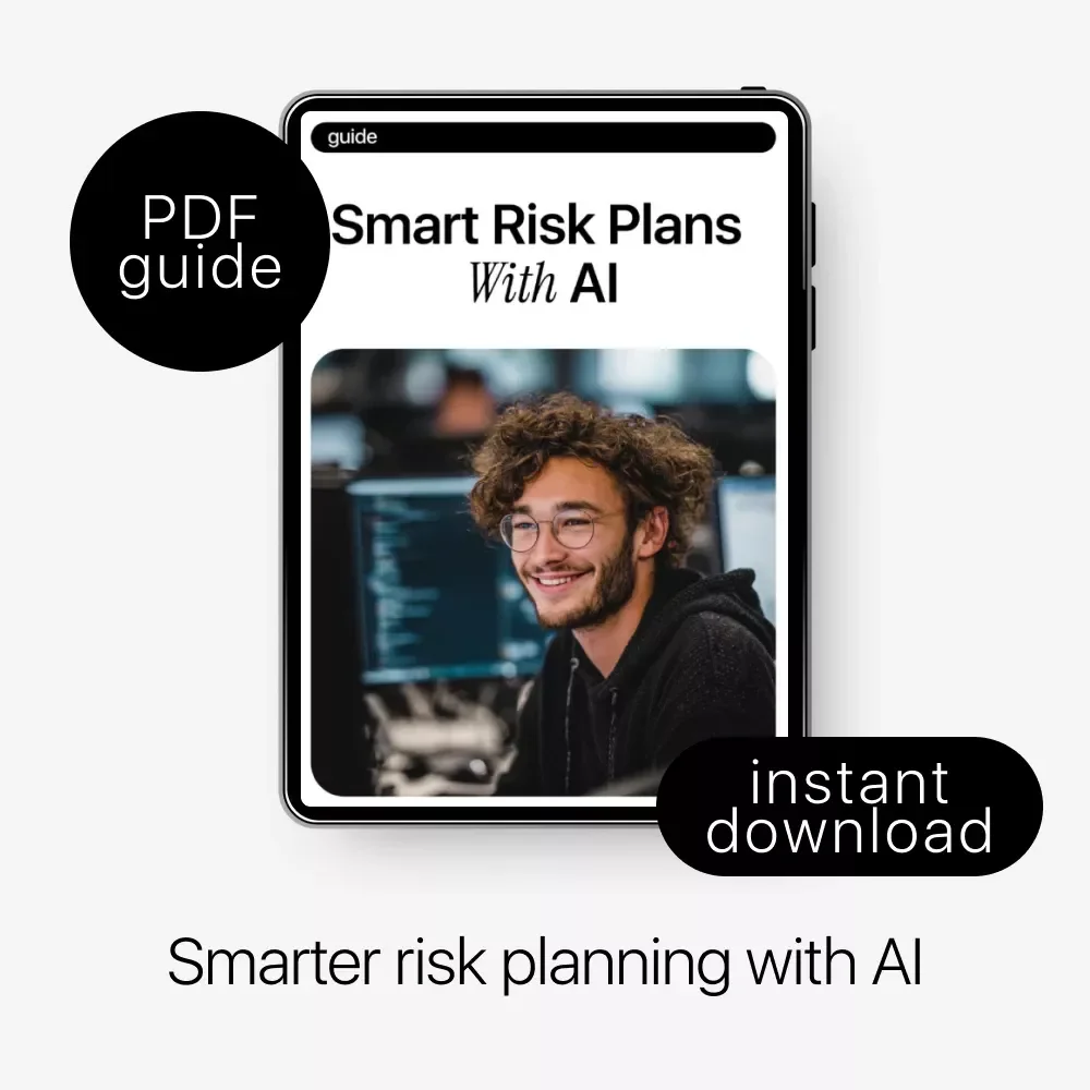 Smart Risk Plans With AI | AI for Creating Risk Management Plans | Digital Guide for Smarter Decision-Making, Strategic Planning & Business Protection