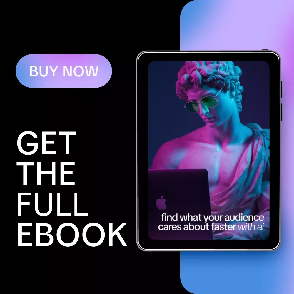 Find What Your Audience Cares About Faster with AI – Ebook Guide for ai help for identifying audience interests fast, Smarter Content & Marketing Research