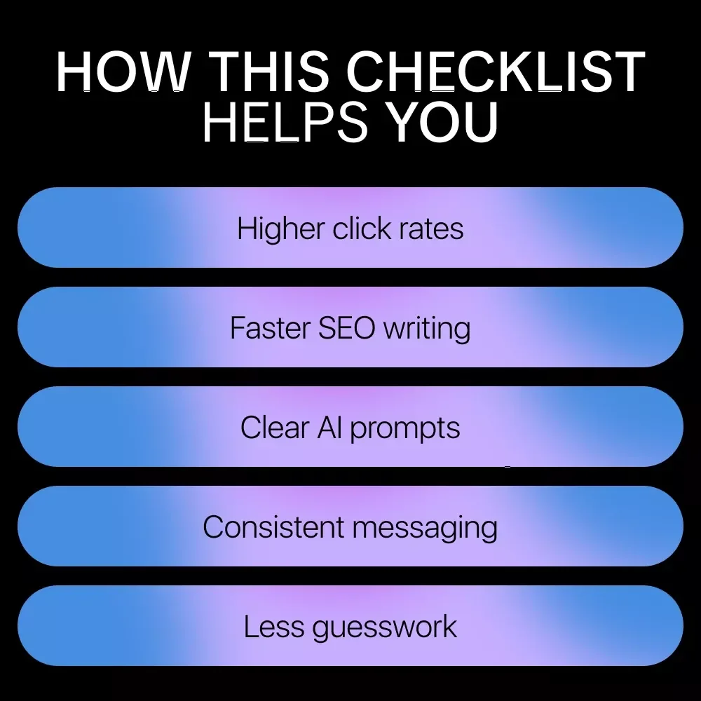 AI-Powered Meta Description Checklist – SEO-Friendly Digital Checklist for ai help for meta description writing, Faster Click-Worthy Search Snippets