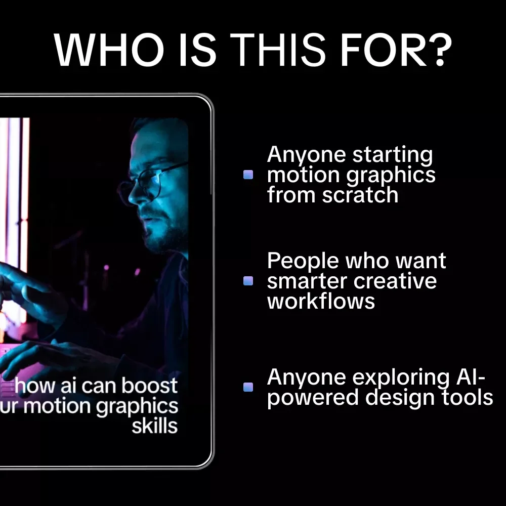 How AI Can Boost Your Motion Graphics Skills | Beginner-Friendly Ebook with AI Help for Motion Graphics Basics, Creative Workflow & Animation Prompts