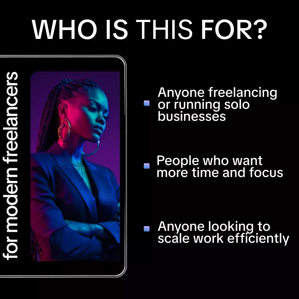 The AI Mindset for Modern Freelancers: Digital Download eBook, Guide, Checklist for Freelance Productivity, AI Workflow, and Business Growth