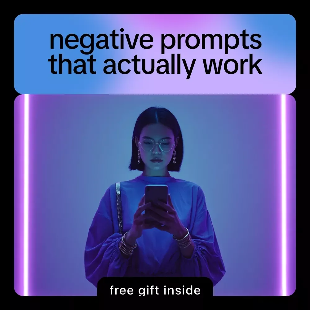 Negative Prompts That Actually Work – Practical eBook Guide to negative prompts in ai image generation for Clean, Consistent & Professional Visual Results