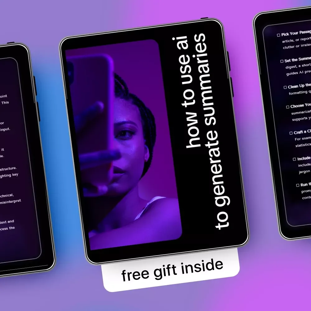 How to Use AI to Generate Summaries Checklist | how to use ai to generate summaries | Digital Productivity Guide for Faster Reading & Smarter Workflows