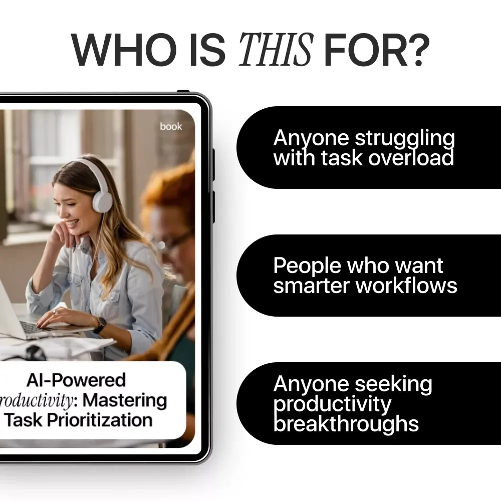 AI-Powered Productivity: Mastering Task Prioritization | Smart AI Productivity eBook for Task Prioritization & Focused Workflows