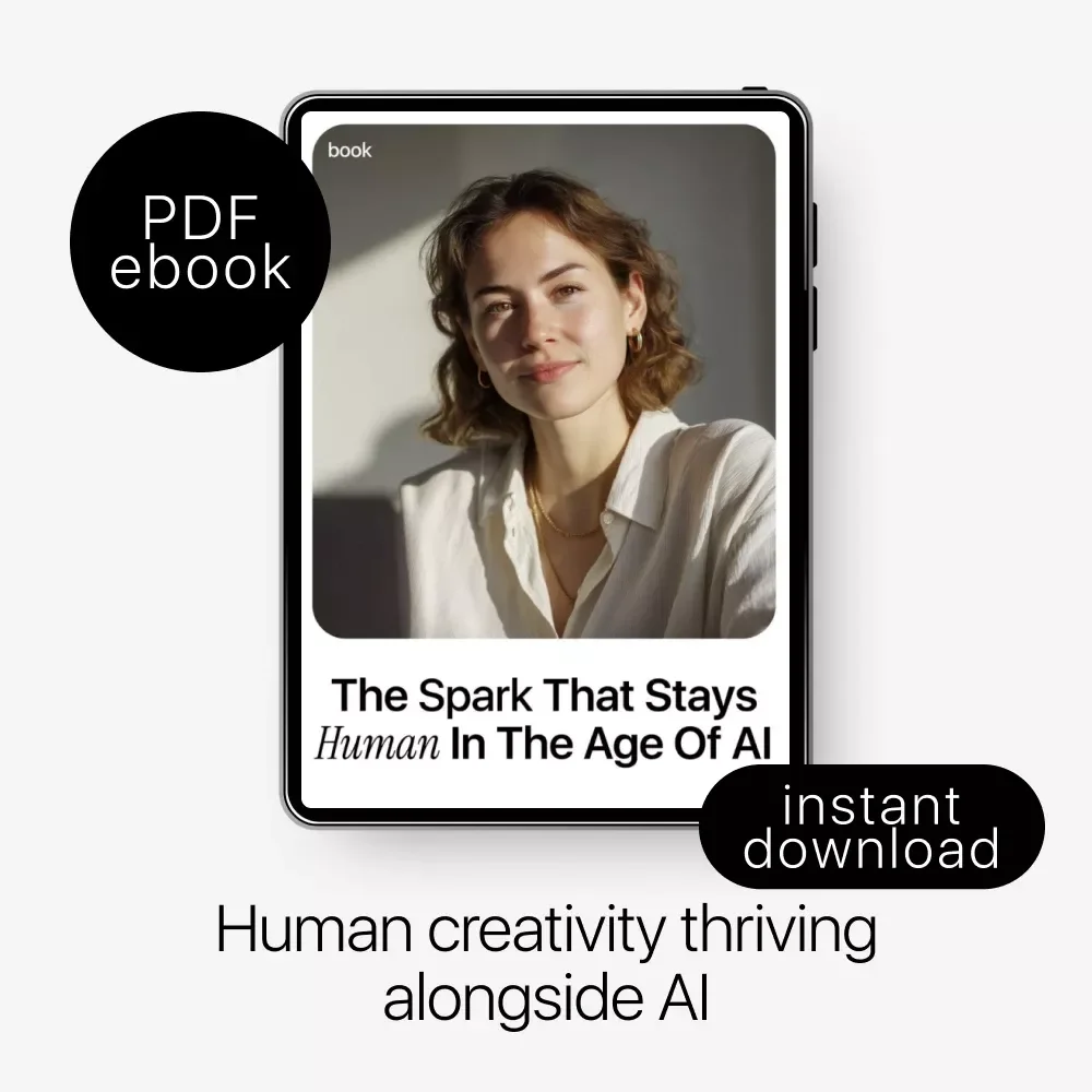 The Spark That Stays Human in the Age of AI – Ebook on AI and Human Creativity at Work, Future-Ready Creative Thinking Guide