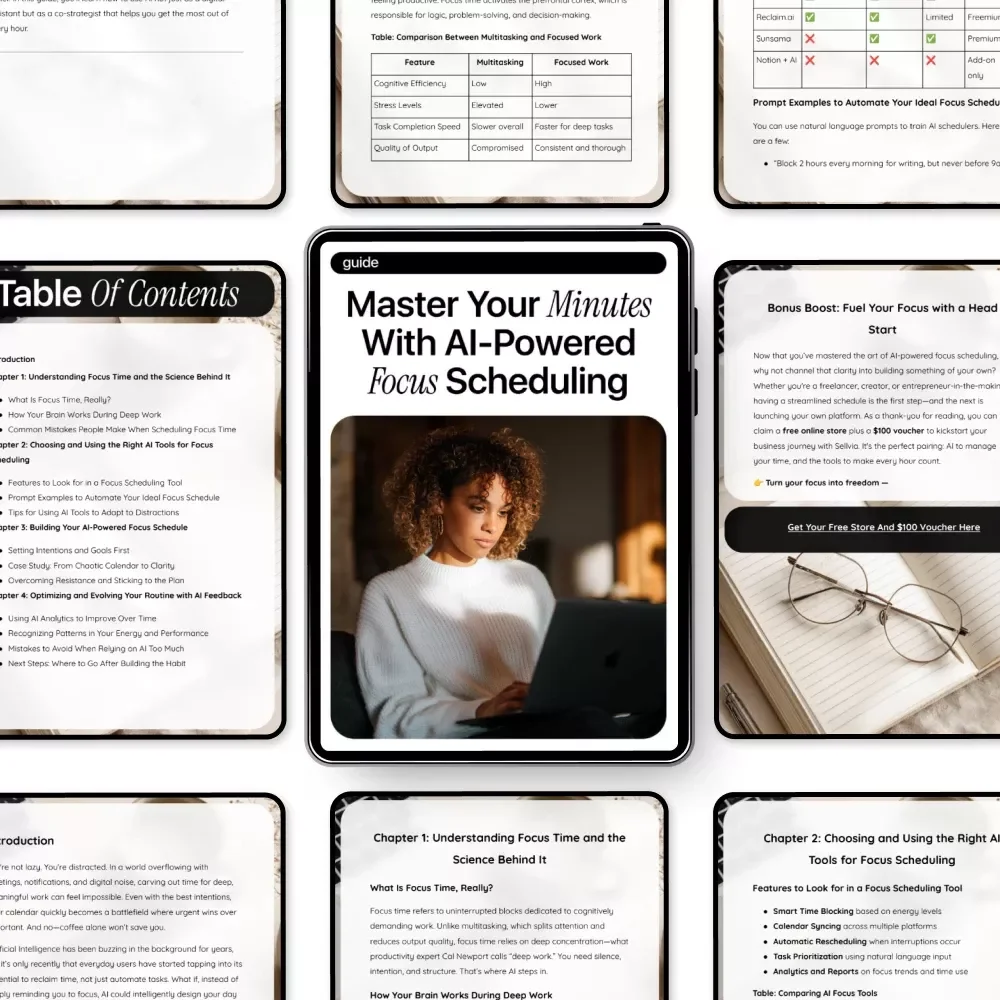 Master Your Minutes with AI-Powered Focus Scheduling | Digital Productivity Guide | ai for creating a focus time schedule | Deep Work Planning & Smart Time Management