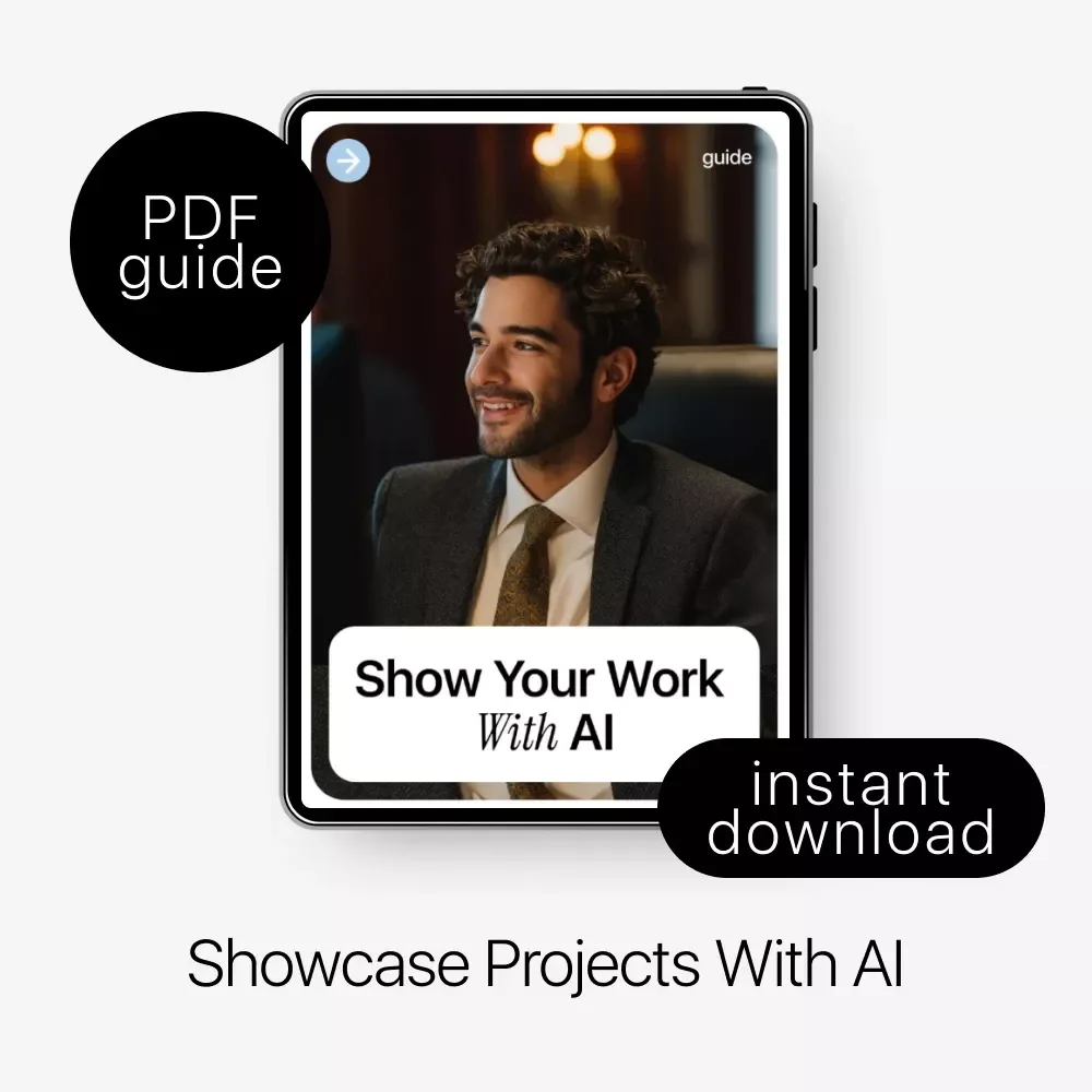 Show Your Work With AI – Ultimate Guide to How to Use AI to Showcase Your Projects, Digital Download for Creators, Designers, Students, and Professionals