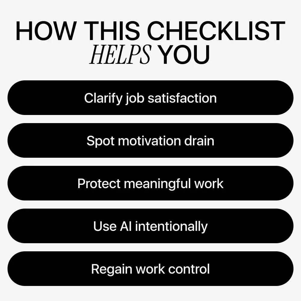 How AI Is Reshaping Job Satisfaction at Work – Practical Checklist on the AI Impact on Job Satisfaction, Workplace Fulfillment & Motivation in the Age of Automation