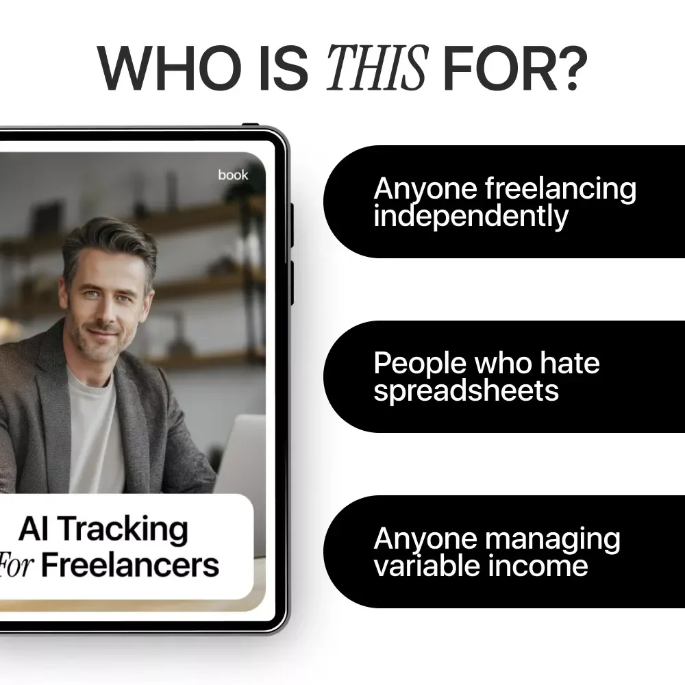 AI Tracking for Freelancers – Ebook Guide to ai for tracking freelance income and expenses, Smart Income & Expense Tracking, Financial Workflow for Independent Professionals