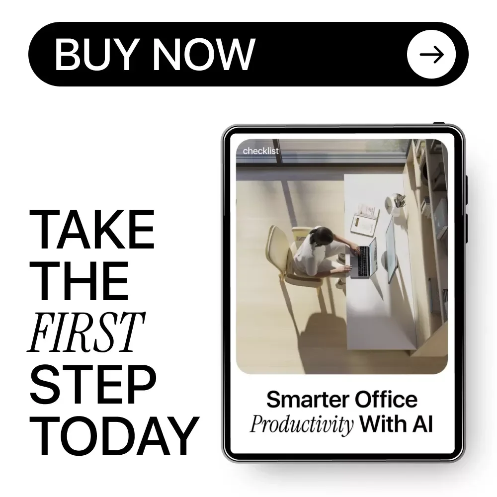 Smarter Office Productivity With AI Checklist | Practical Guide to the AI Impact on Office Productivity for Modern Workflows