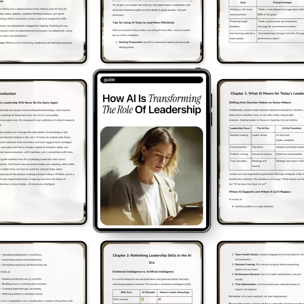 How AI Is Transforming the Role of Leadership – Practical Guide on the ai impact on leadership roles, Modern Management Skills, and Future-Ready Decision Making for Leaders