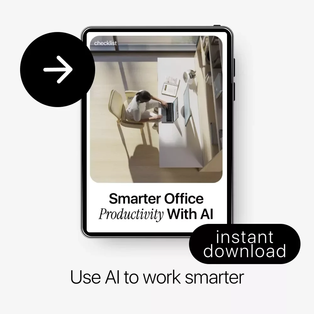 Smarter Office Productivity With AI Checklist | Practical Guide to the AI Impact on Office Productivity for Modern Workflows