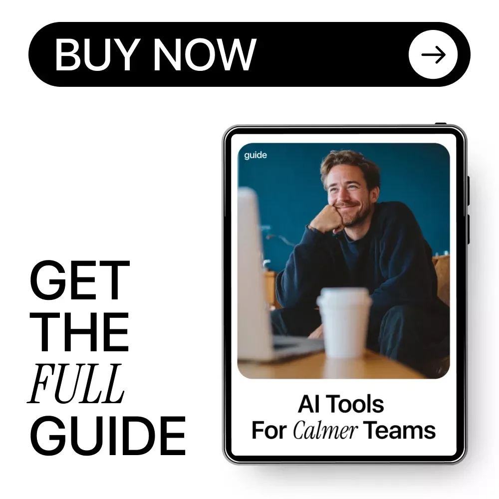 AI Tools for Calmer Teams: Digital Download Guide, eBook, Checklist for Resolving Workplace Conflict with AI, Team Management, Conflict Resolution, Productivity Boost