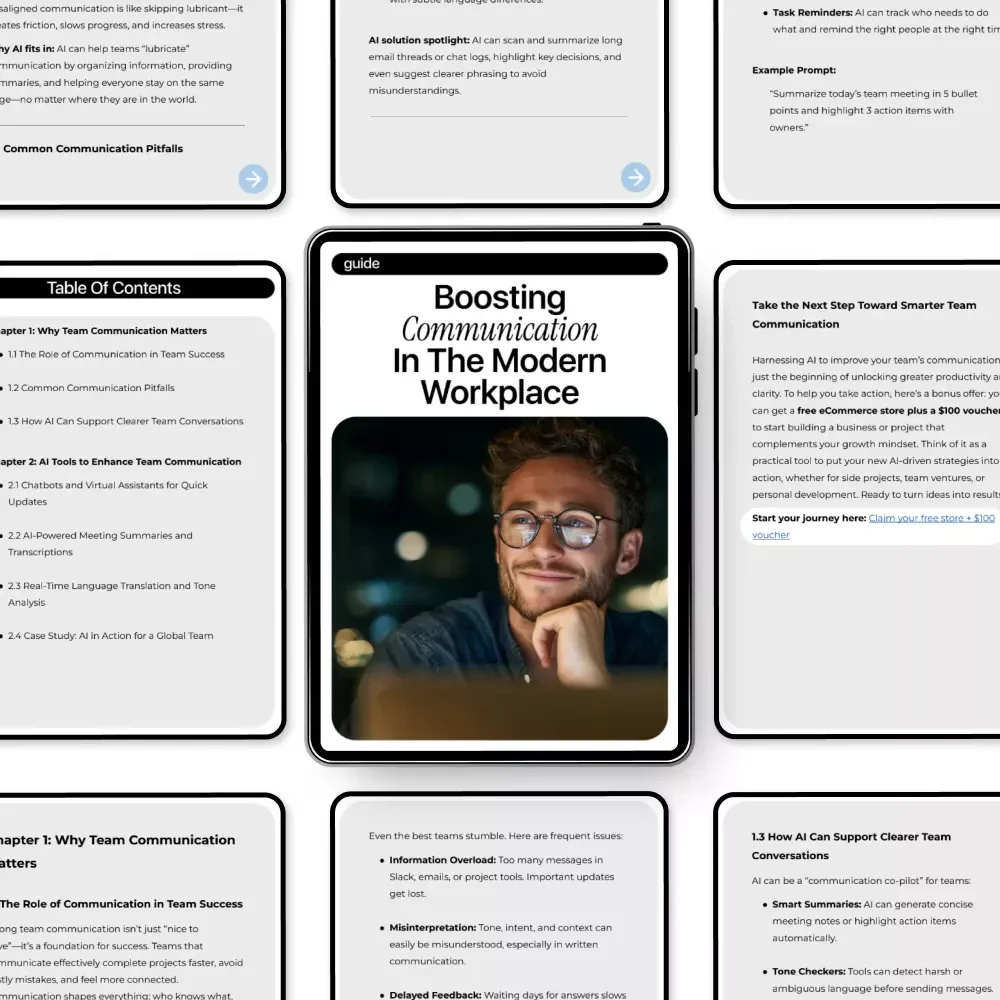 Boosting Communication in the Modern Workplace: A Complete Guide on How to Use AI to Improve Team Communication for Teams, Managers, and Remote Work Success