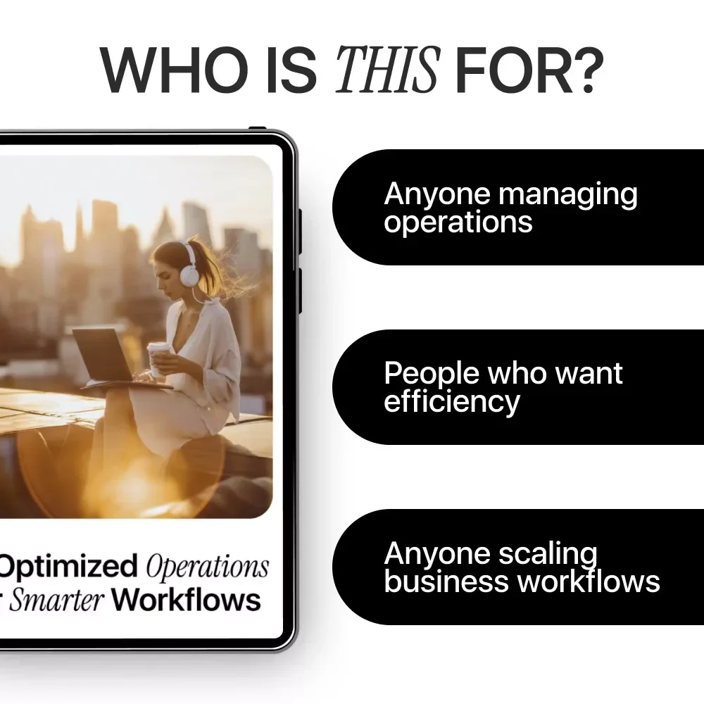 AI-Optimized Operations for Smarter Workflows | Practical Checklist for Operations Leaders | AI Use Cases for Operations Teams | Digital Download