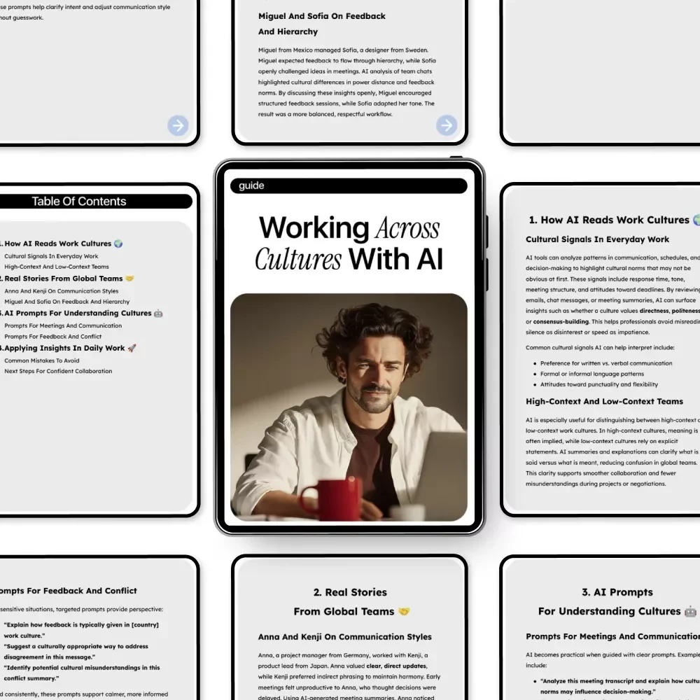 Working Across Cultures With AI – Practical Guide to AI for Understanding Foreign Work Cultures, Communication, and Global Team Collaboration