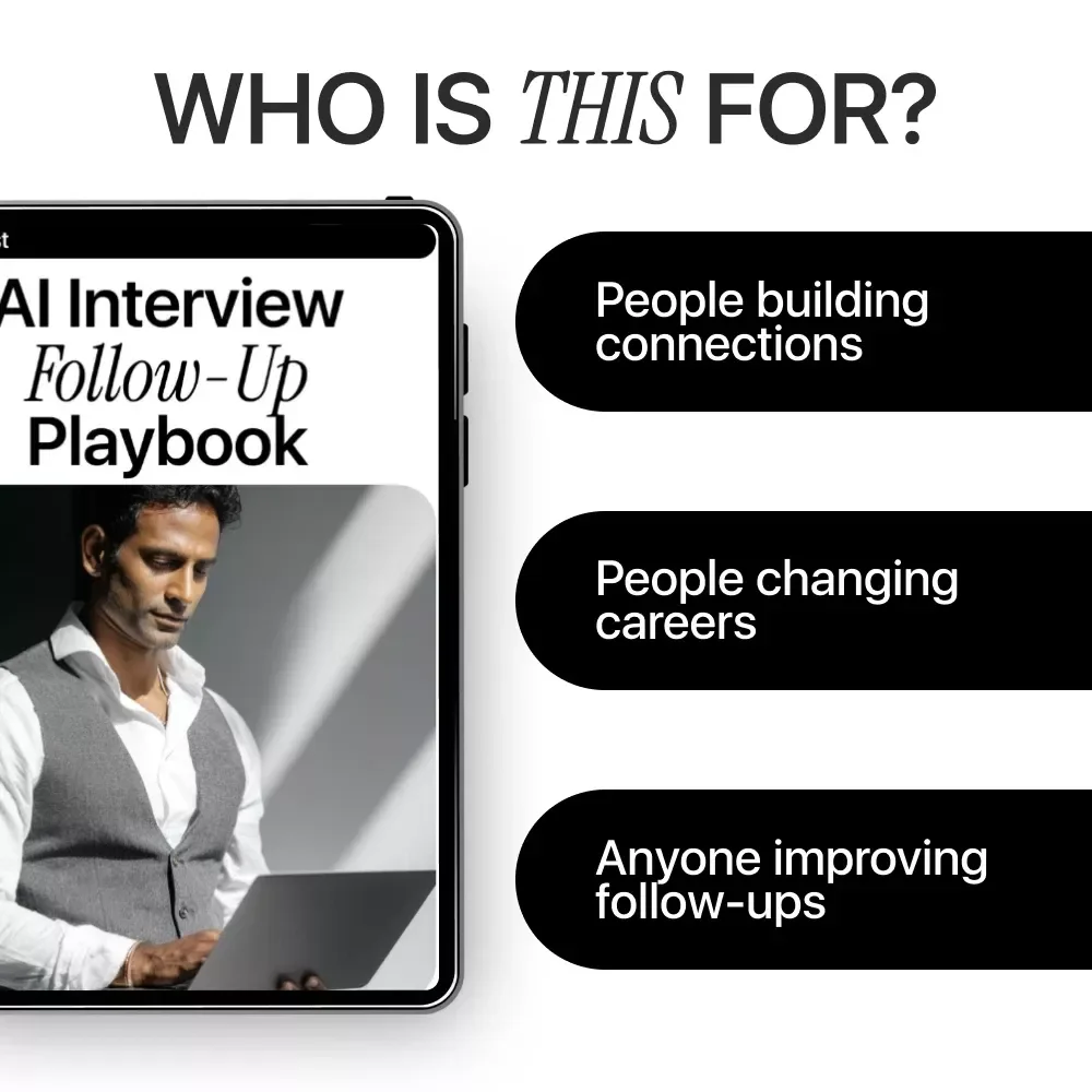 AI Interview Follow-Up Playbook: Checklist to How to Use AI to Follow Up After an Interview for Confident, Professional, and Personalized Emails