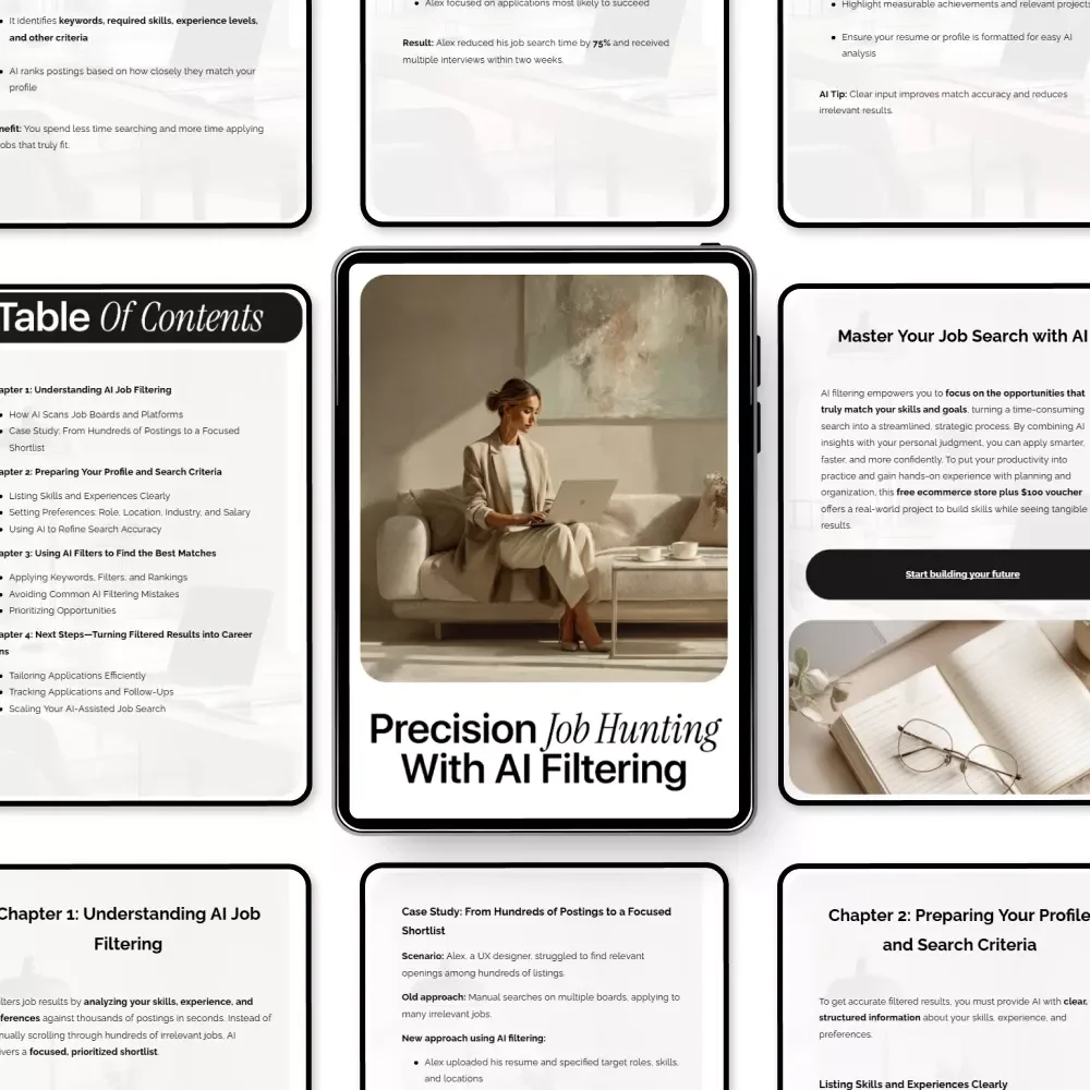 Precision Job Hunting with AI Filtering | Smart Career Search Guide | Learn How AI Filters Job Results for Faster, Better Matches