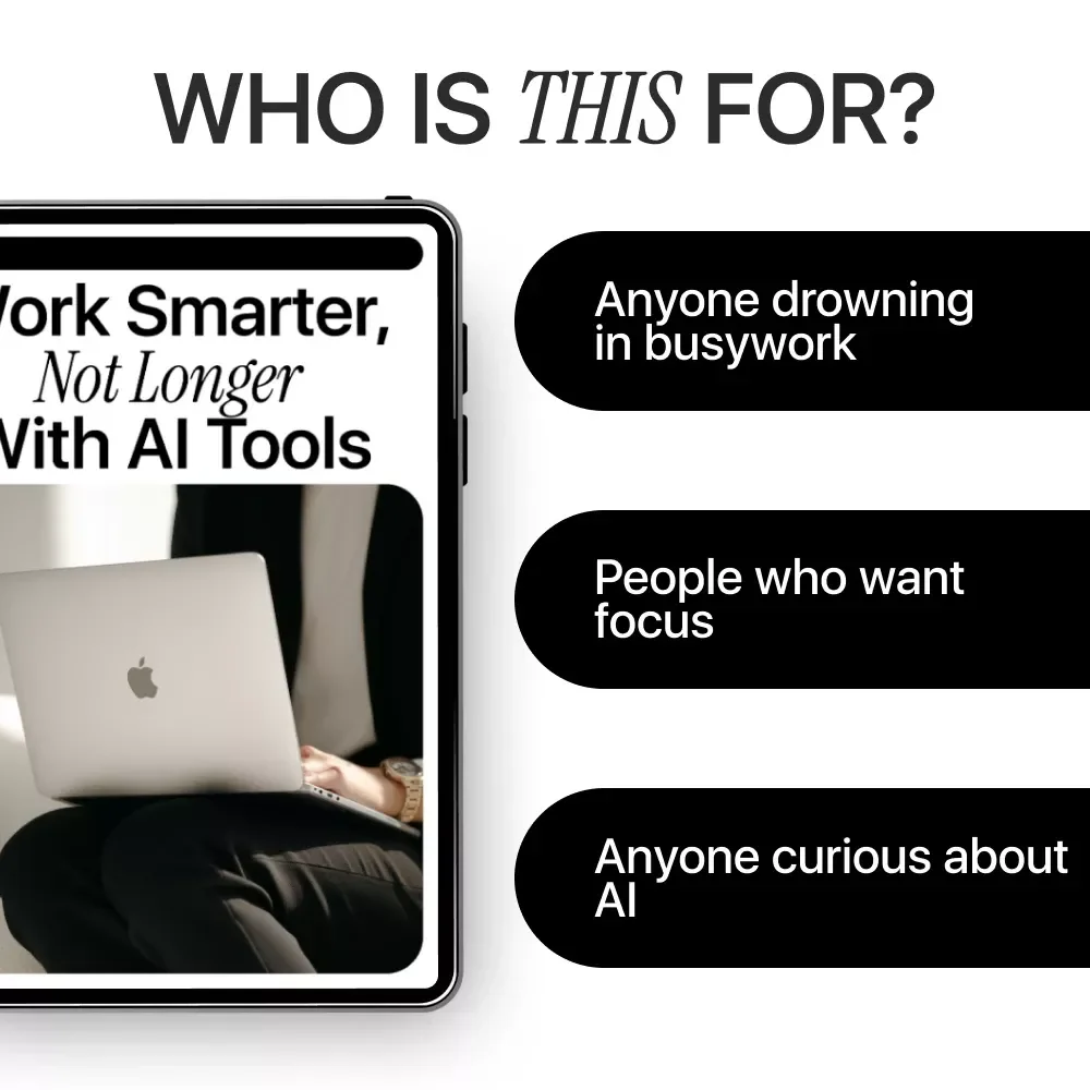 Work Smarter, Not Longer with AI Tools – Practical Ebook on ai tools that save time at work for Busy Professionals & Entrepreneurs