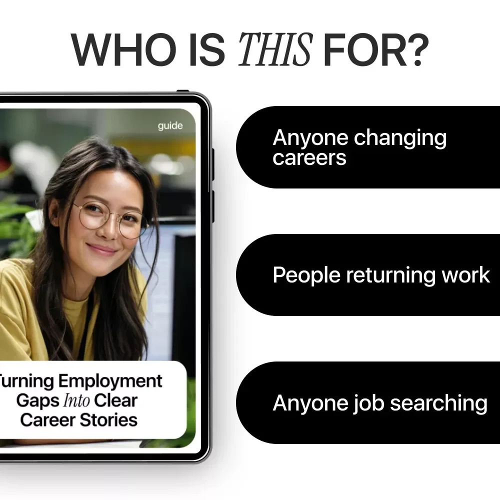 Turning Employment Gaps Into Clear Career Stories | Guide for Job Seekers | AI-Powered Career Storytelling | How to Use AI to Explain Employment Gaps | Resume, Interview & Cover Letter Support