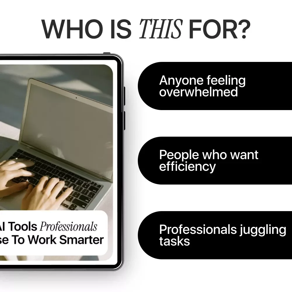 AI Tools Professionals Use to Work Smarter | Practical eBook Guide to ai tools professionals use daily for Productivity, Automation & Decision-Making