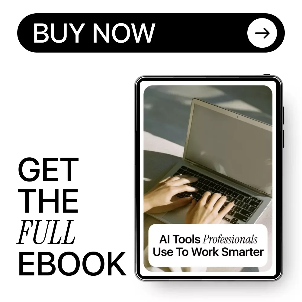 AI Tools Professionals Use to Work Smarter | Practical eBook Guide to ai tools professionals use daily for Productivity, Automation & Decision-Making