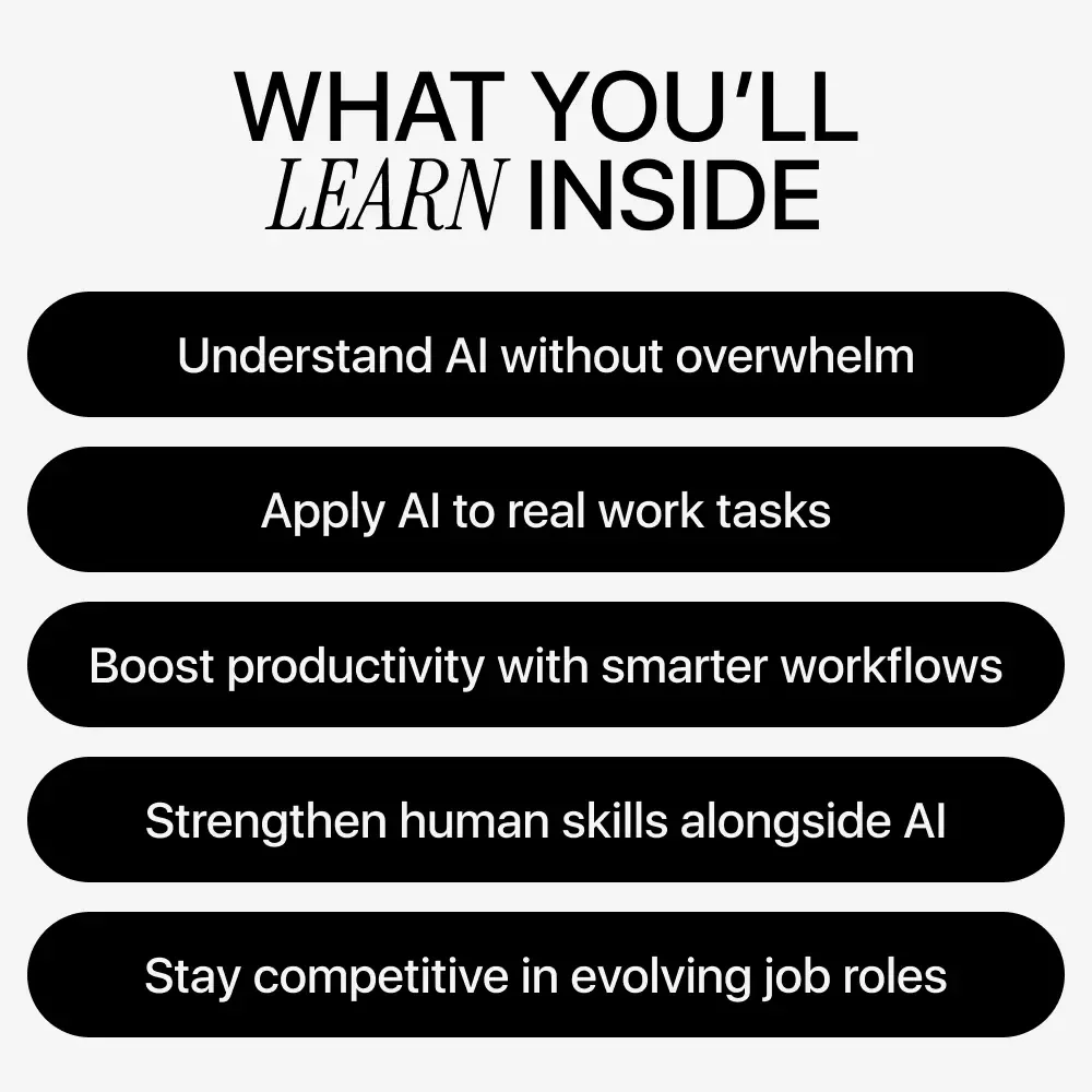 AI Skills for the Workplace – Practical AI Guide for Career Growth, Digital Download eBook for Professionals, Future-Ready Work Skills