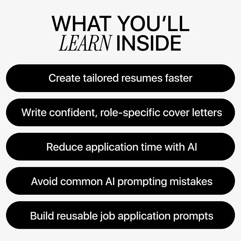 Prompt Techniques for Job Applications | AI Job Search Guide for Resumes & Cover Letters | Smart Prompt Techniques for Job Applications Success