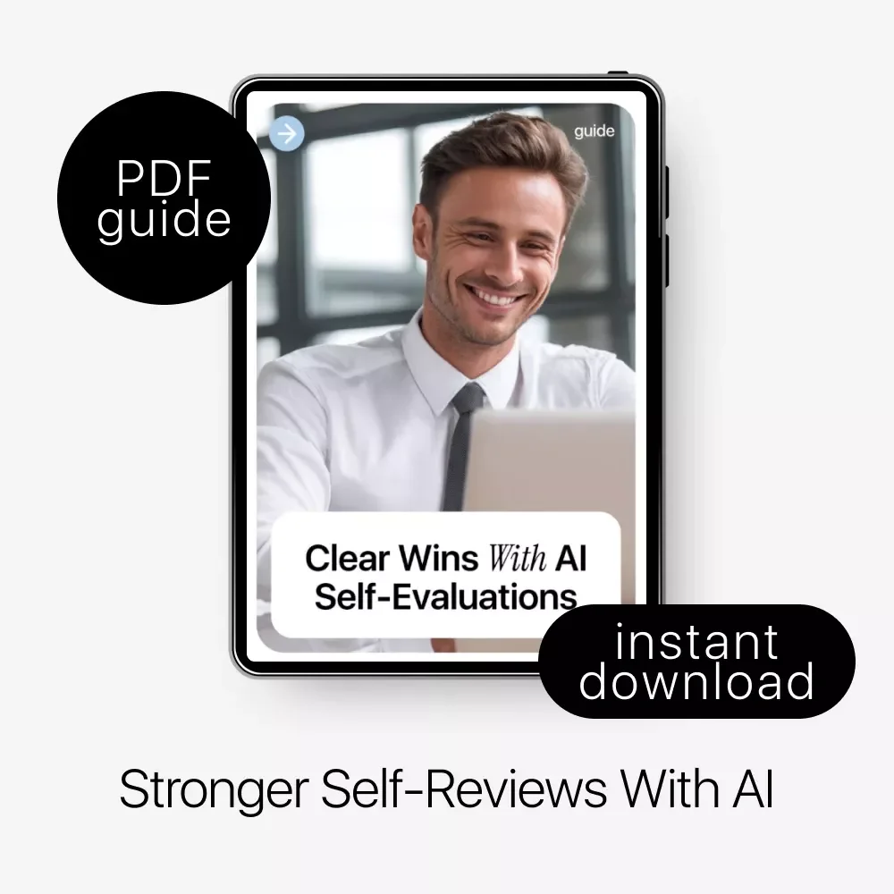 Clear Wins With AI Self-Evaluations | AI for Writing Self-Evaluation Examples | Editable Guide for Work Reviews, Annual Reviews & Professional Development