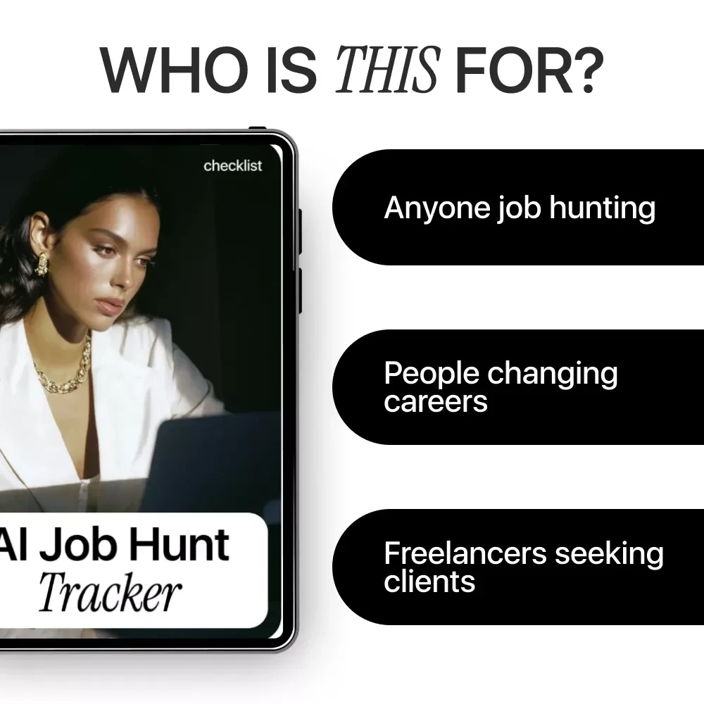 AI Job Hunt Tracker – Ultimate Checklist for AI for Creating a Job Search Tracker, Resume & Cover Letter Boost, Application Command Center