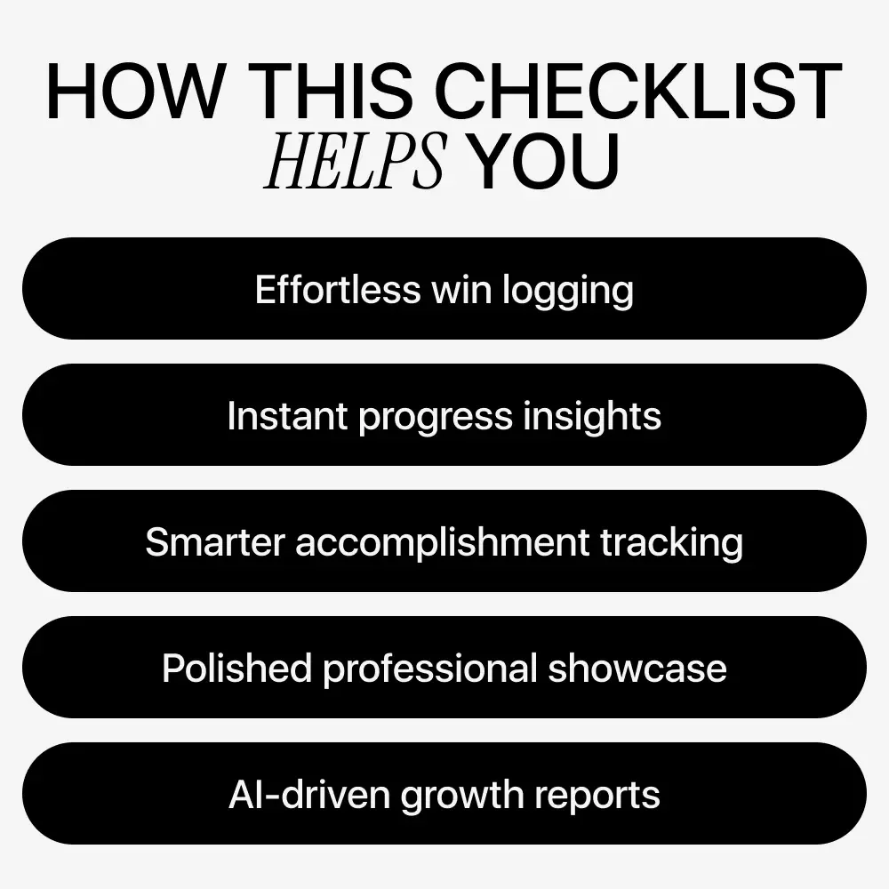 Your AI-Powered Checklist to Celebrate Every Win | How to Use AI to Track Your Accomplishments Digital Download