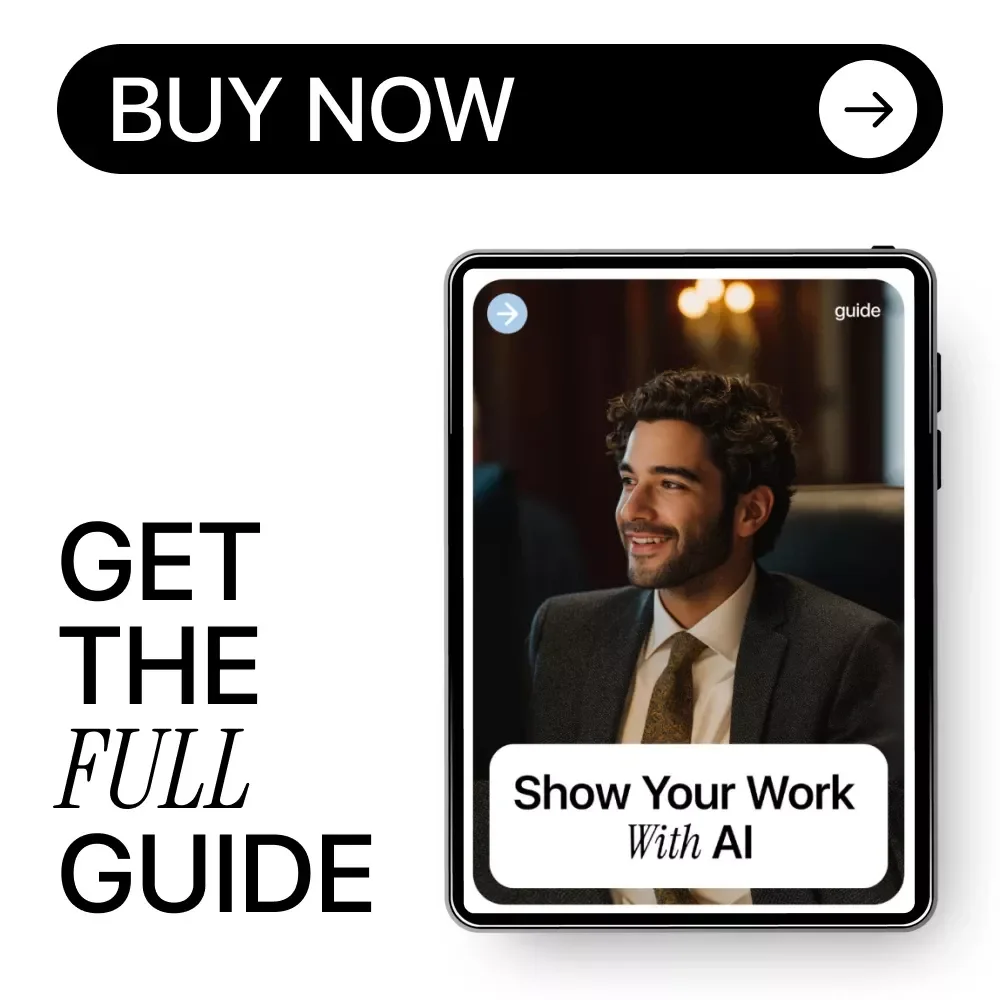 Show Your Work With AI – Ultimate Guide to How to Use AI to Showcase Your Projects, Digital Download for Creators, Designers, Students, and Professionals