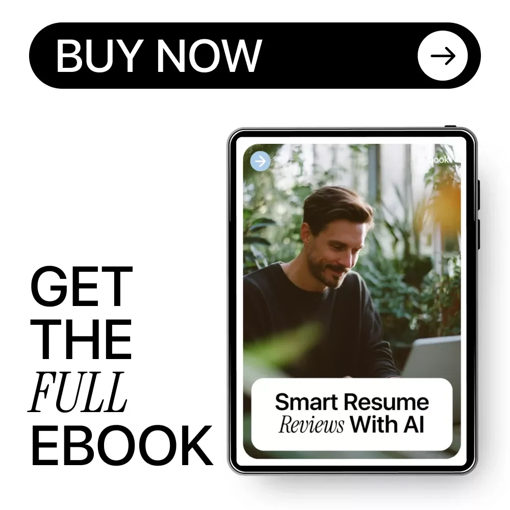 Smart Resume Reviews With AI – Digital Guide, eBook & Checklist for Optimizing Resumes, AI Feedback, Career Growth, Job Applications, and Role-Specific Resume Tips