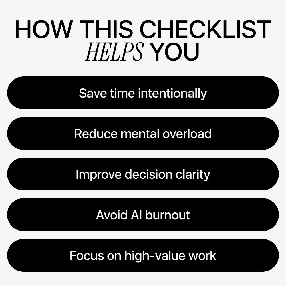 Smarter Office Productivity With AI Checklist | Practical Guide to the AI Impact on Office Productivity for Modern Workflows