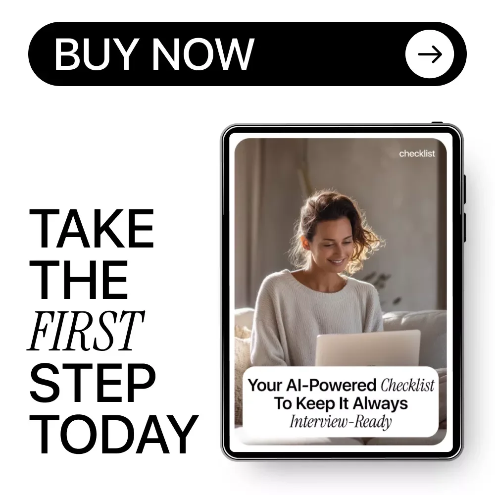 Your AI-Powered Checklist to Keep It Always Interview-Ready – How to Use AI to Update Your Resume Regularly | Digital Download Guide & Checklist