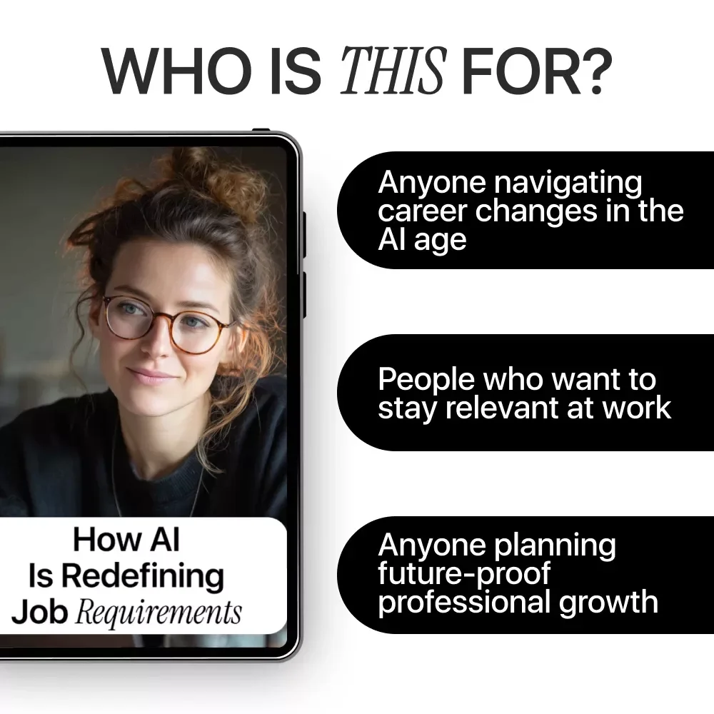 How AI Is Redefining Job Requirements – Career Skills Guide, AI Skills eBook, Future of Work Digital Download, Upskilling for AI Era