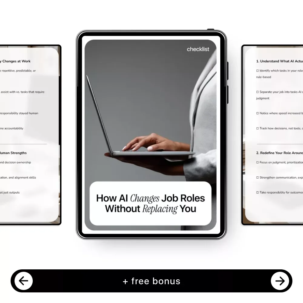 How AI Changes Job Roles Without Replacing You | Practical Checklist on how ai changes job roles for Smarter, Future-Ready Work