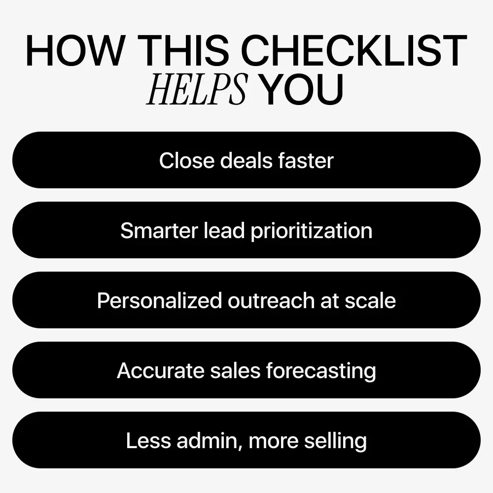 AI-Boosted Sales – Smart Checklist for High-Converting Sales Teams | AI Use Cases for Sales Teams Digital Download