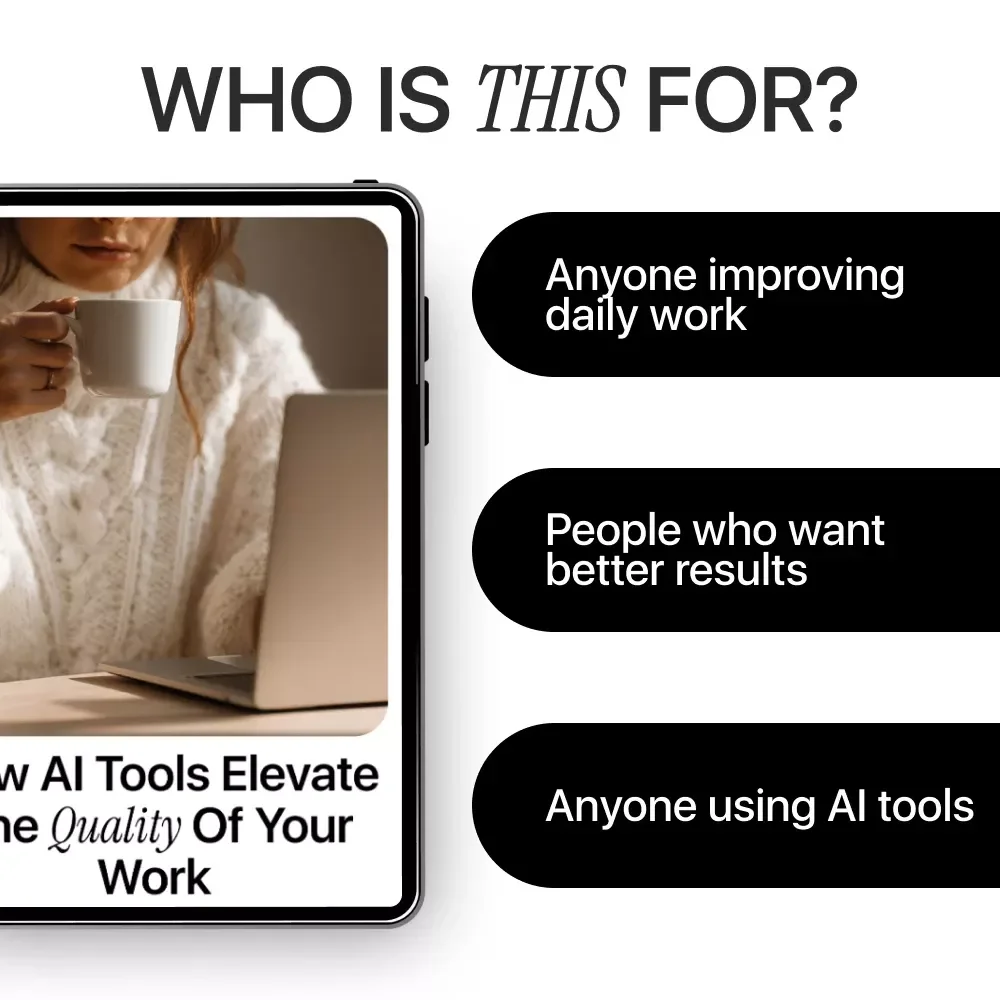 How AI Tools Elevate the Quality of Your Work | Practical eBook on AI Tools That Improve Quality of Work for Professionals & Creators