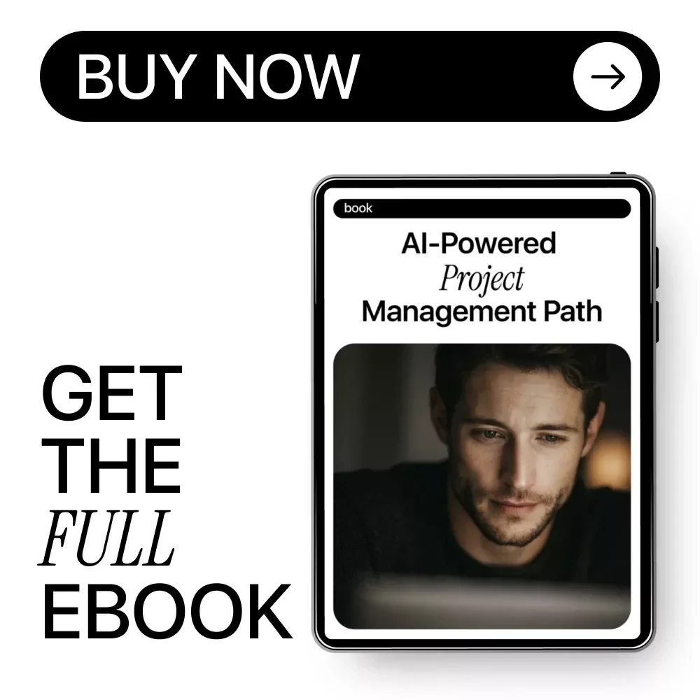 AI-Powered Project Management Path | Ebook Guide on how to use ai to become a project manager | Digital Download for Career Transition