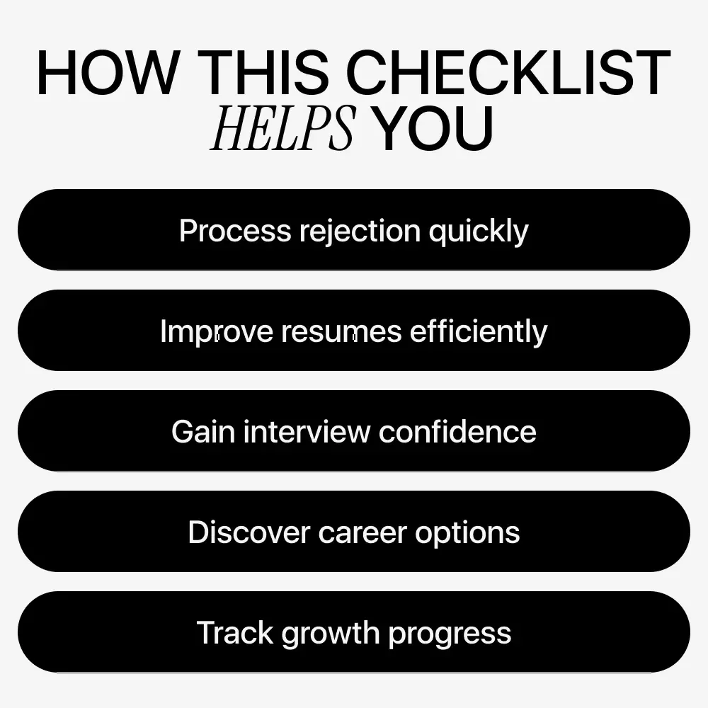 Rejection Reset: Ultimate Checklist for How to Use AI to Handle Job Rejection and Boost Your Career Confidence