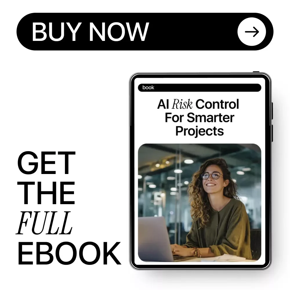 AI Risk Control for Smarter Projects | EBOOK Guide on How to Use AI to Manage Project Risks, Digital Download for Project Managers & Teams
