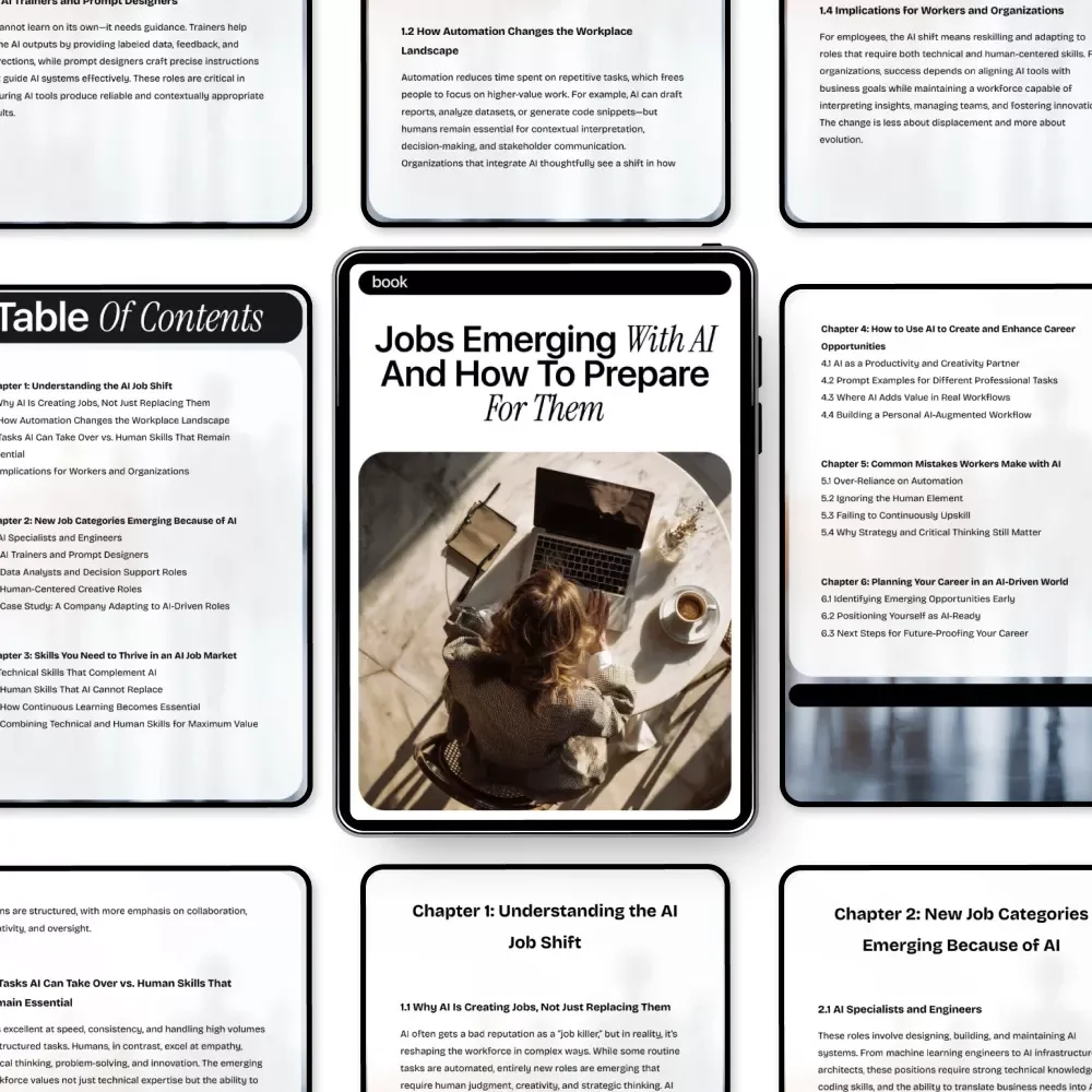 Jobs Emerging with AI and How to Prepare for Them | Future-Ready Career Guide | jobs emerging with ai eBook Download