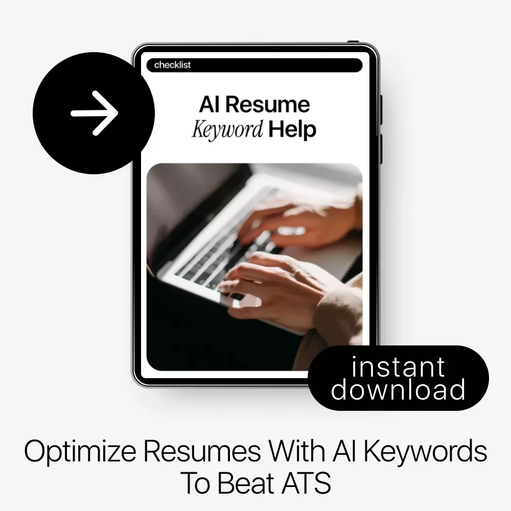 AI Resume Keyword Help Checklist – ATS-Friendly Resume Optimization Guide, AI Resume Keyword Help for Job Seekers, Downloadable Resume Checklist