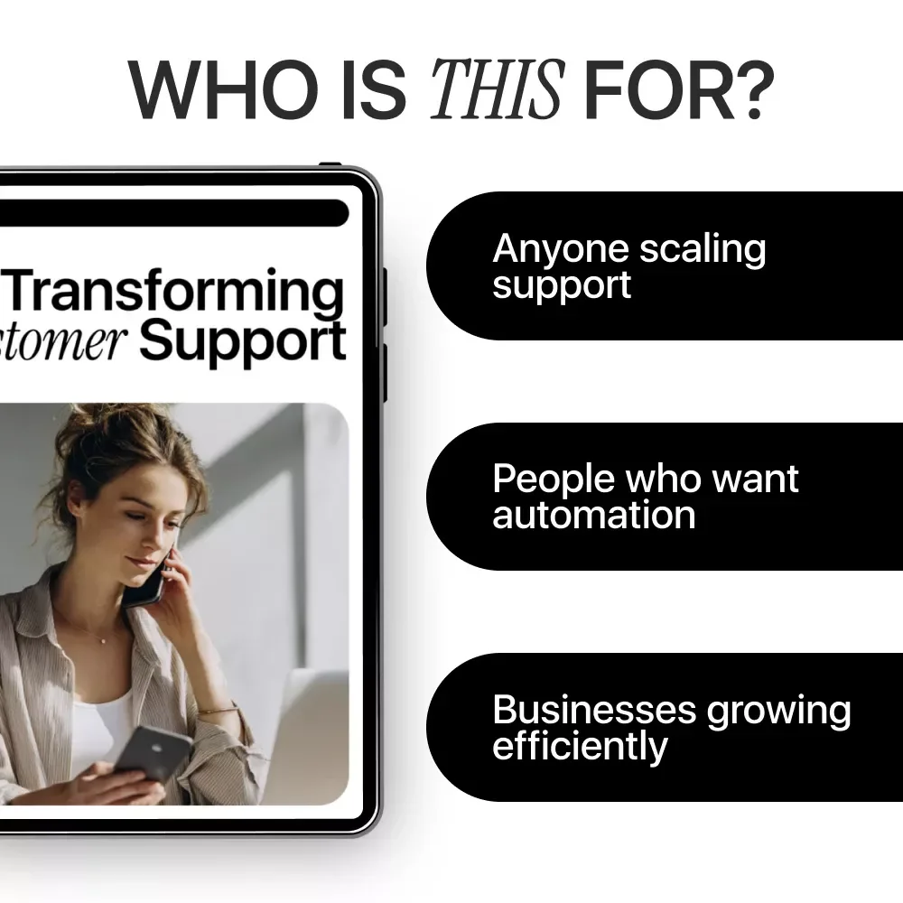 AI Transforming Customer Support | Practical Ebook Guide to ai tools for customer service, Automation & Scalable CX